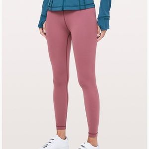 Wunder Under High Rise 7/8 Tight. Misty Merlot.